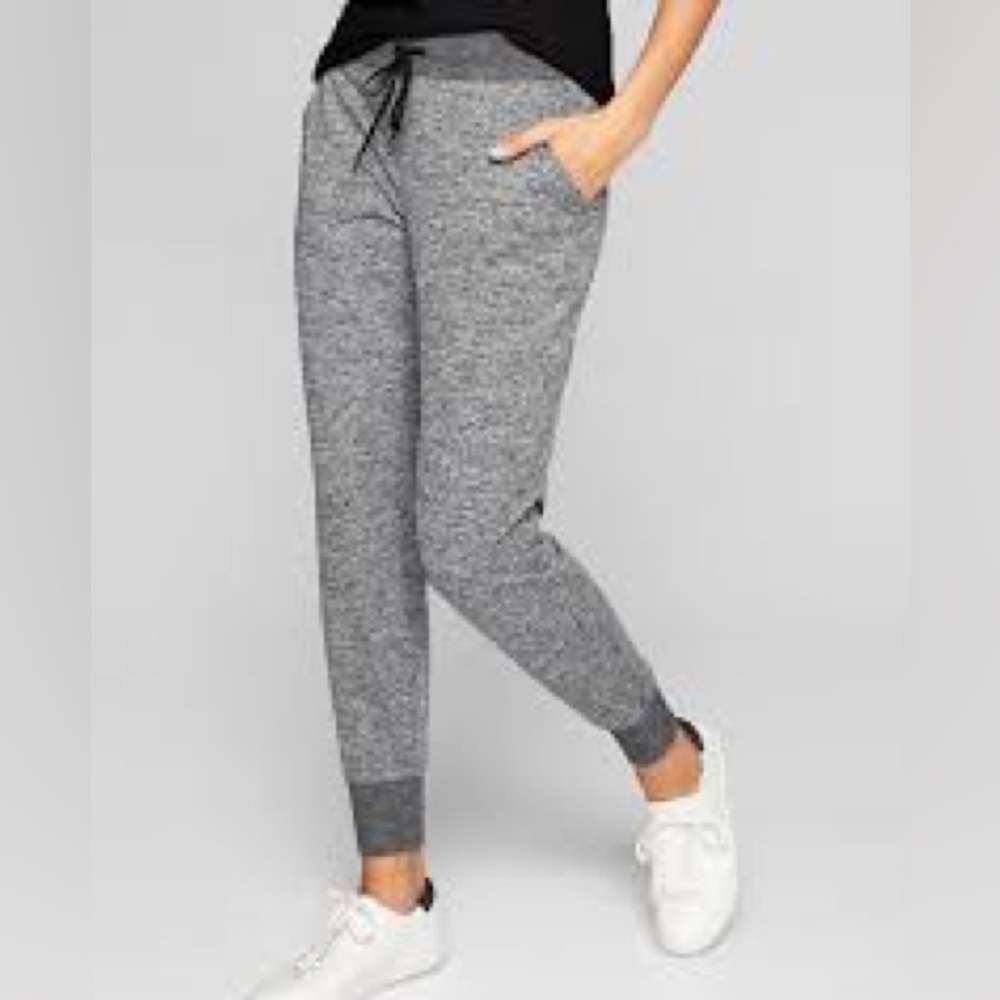 Athleta Womens Flux Soft Stretch Jogger 2.0 Sweatpant Gray Athletic Gym Workout - Picture 1 of 14